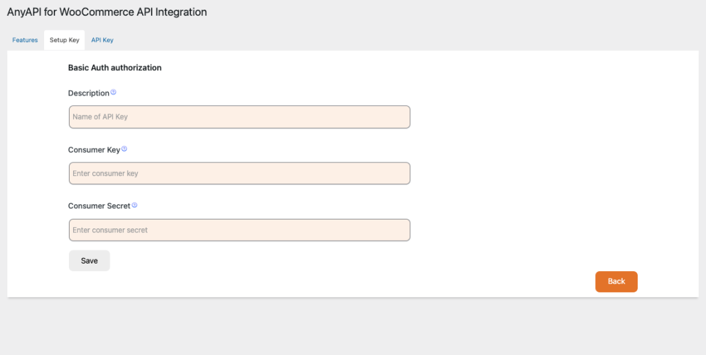 wordpress plugin anyapi setup basic auth key