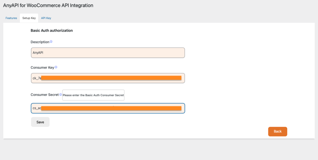 wordpress plugin anyapi setup basic auth key
