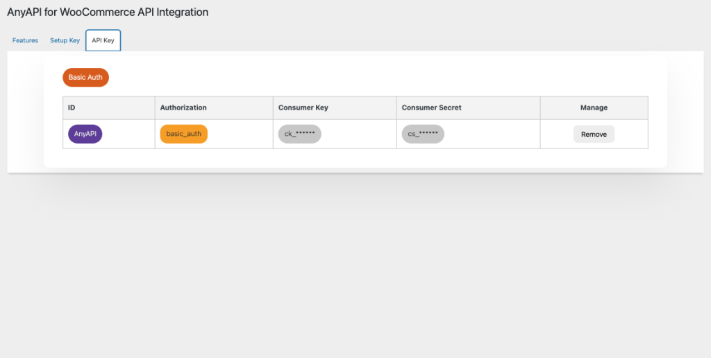 wordpress plugin anyapi api keys