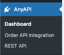wordpress plugin anyapi rest api - menu
