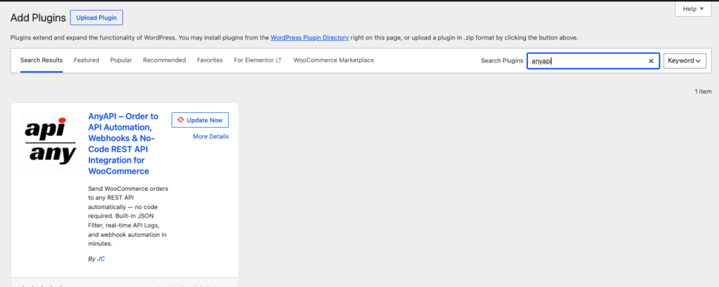 Search results for AnyAPI in the WordPress plugin directory