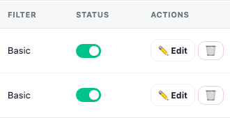 AnyAPI integration status panel turned on